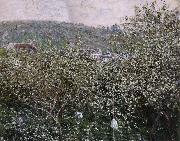 Claude Monet Vetheuil,Les Pruniers en Fleurs oil painting reproduction